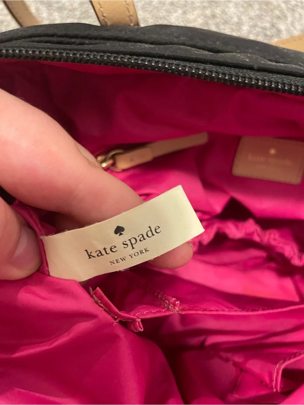Kate Spade Honey Baby Bag Kennedy Park Black Nylon Diaper Bag